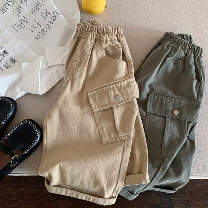 Toddler Baby Casual Slanted Pocket Cargo Pants - image 6