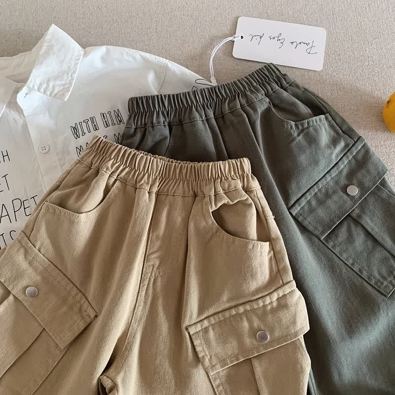 Toddler Baby Casual Slanted Pocket Cargo Pants - image 4