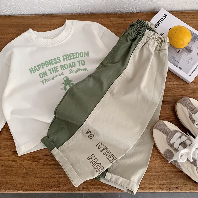 Toddler Baby Color Block Cargo Pants - image 5
