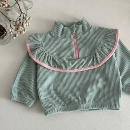 Baby Toddler Green Corduroy  Sweatshirt and Pants Set - image 4