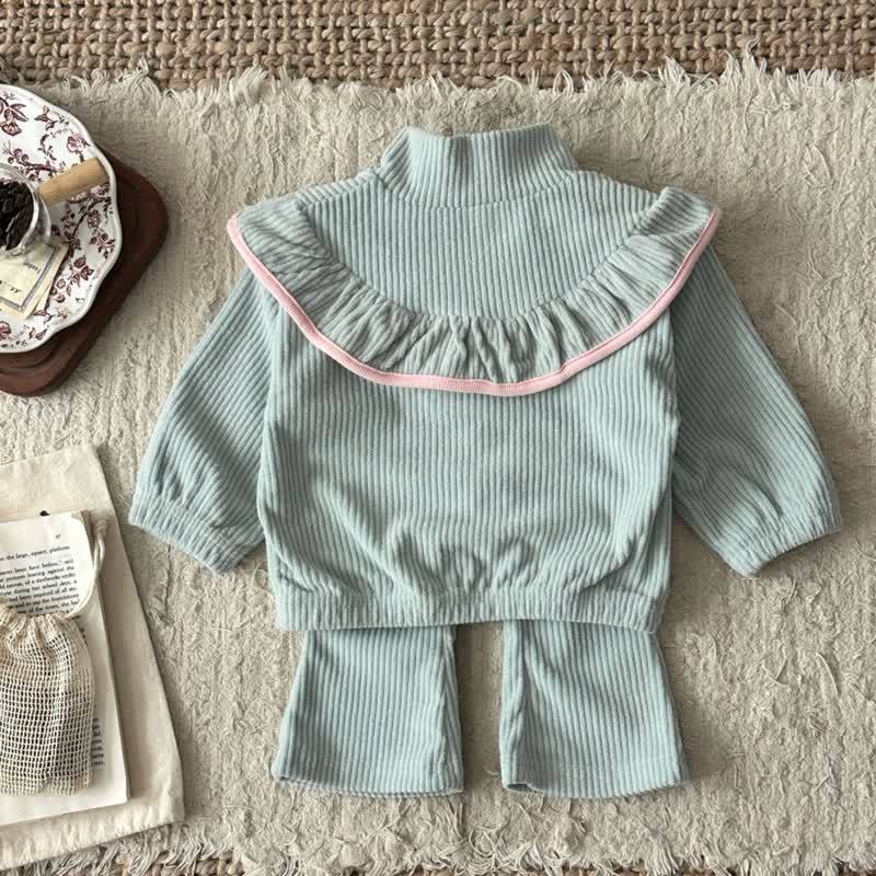 Baby Toddler Green Corduroy  Sweatshirt and Pants Set - image 3