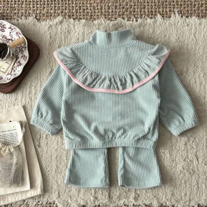Baby Toddler Green Corduroy  Sweatshirt and Pants Set - image 3