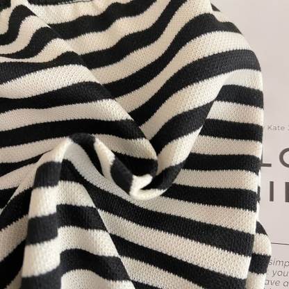 Toddler Black Striped Eye Pocket Lounge Set - image 6