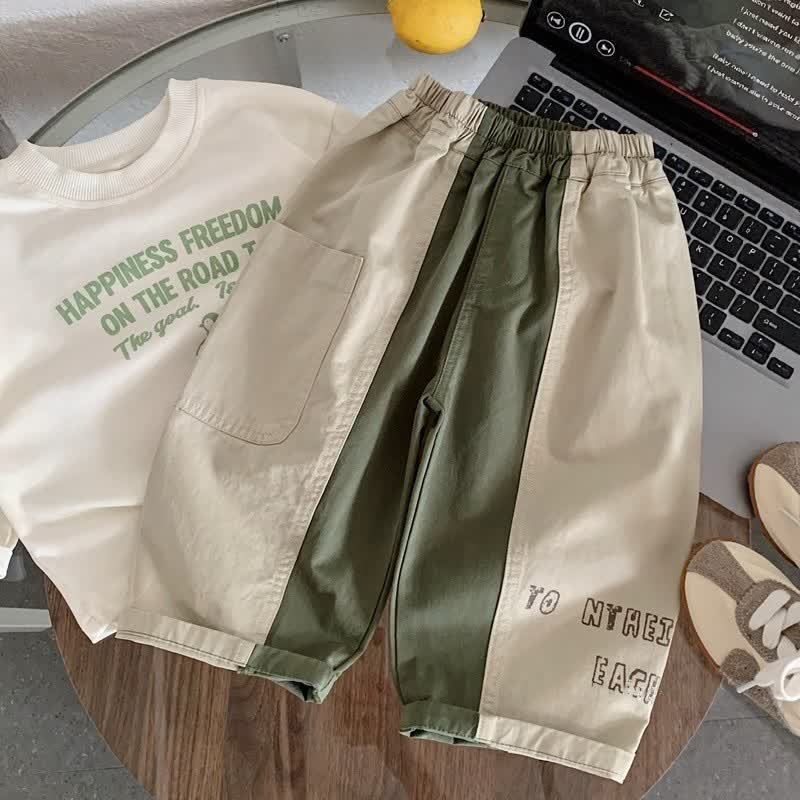 Toddler Baby Color Block Cargo Pants - image 1