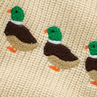 Baby Duck Embroidered Knit Bodysuit - image 5