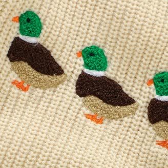 Baby Duck Embroidered Knit Bodysuit - image 5