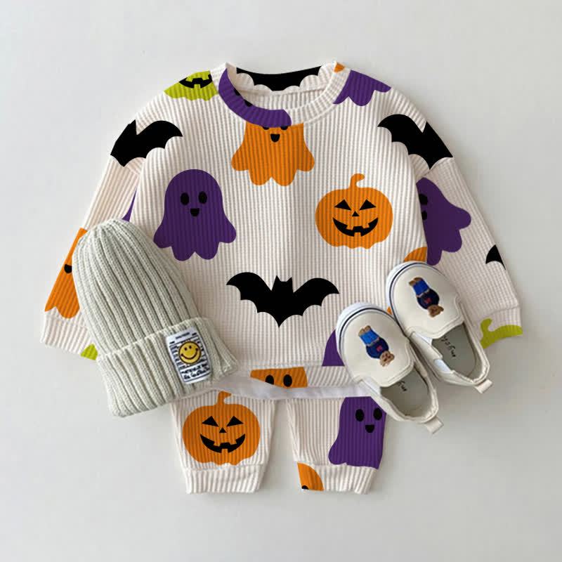 Baby Ivory Halloween Waffle 2-piece Set - Ivory - 2-3T - image 1