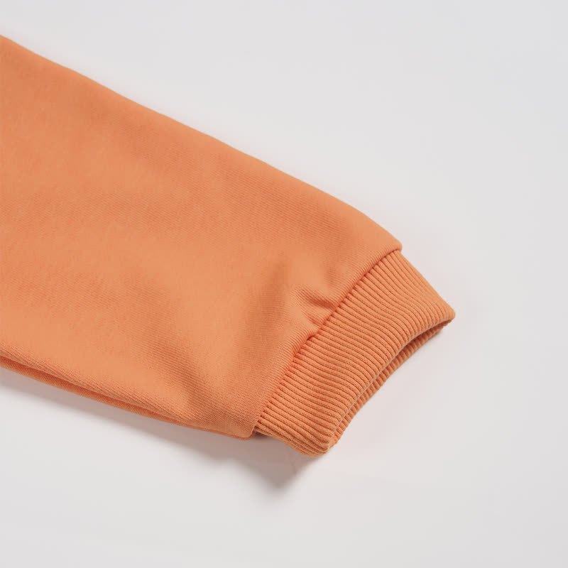 Baby Toddler Funny Face Orange Sweatshirt - image 3