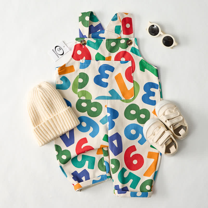Baby Toddler Number Overalls - image 2
