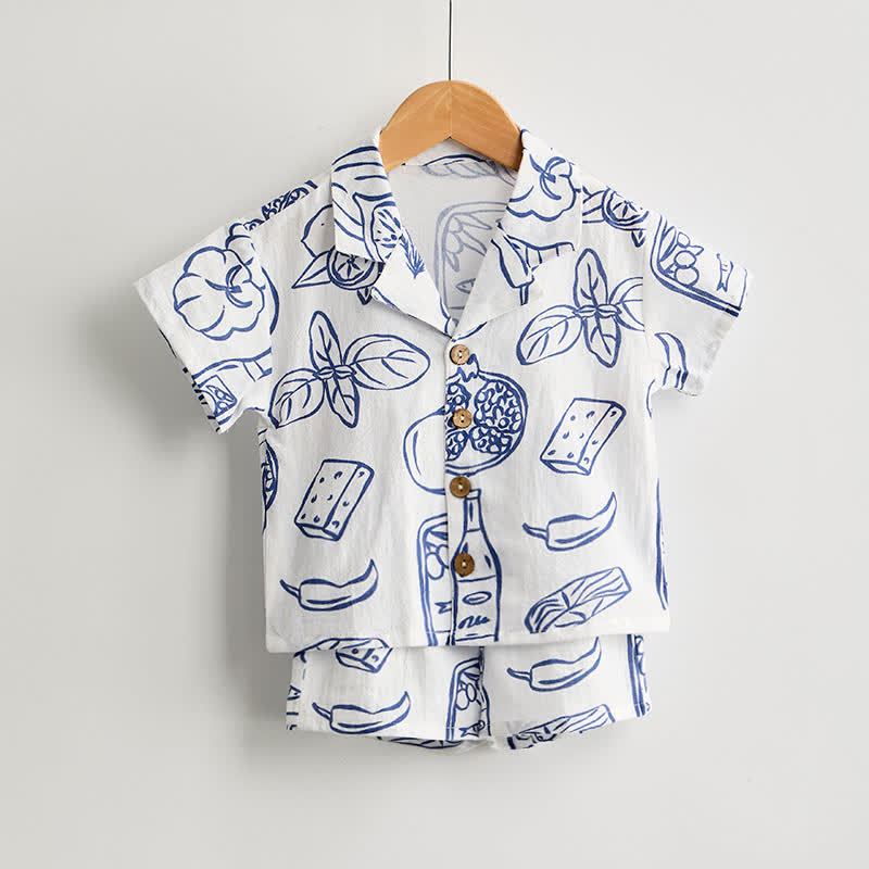 Baby Toddler Boys Lemon Shirt and Shorts 2-piece Set - image 2