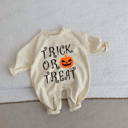 TRICK OR TREAT Baby Beige Romper - Beige - 2-3T - image 1