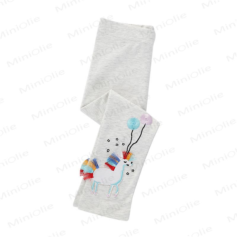 Toddler Girl Animal Balloon Grey Leggings - image 2