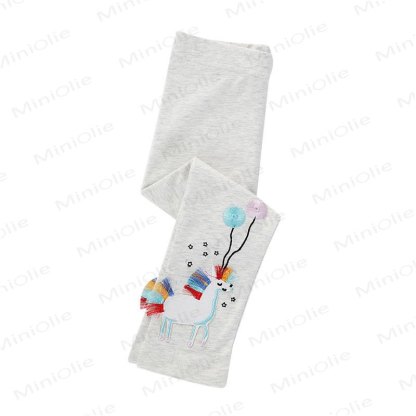 Toddler Girl Animal Balloon Grey Leggings - image 2