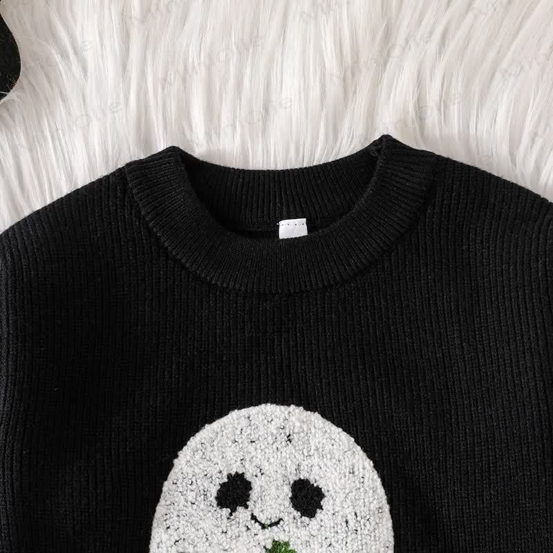 Baby Halloween Ghost Knit Sweater - image 3