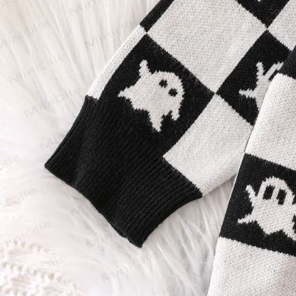 Baby Halloween Ghost Knit Sweater - image 10