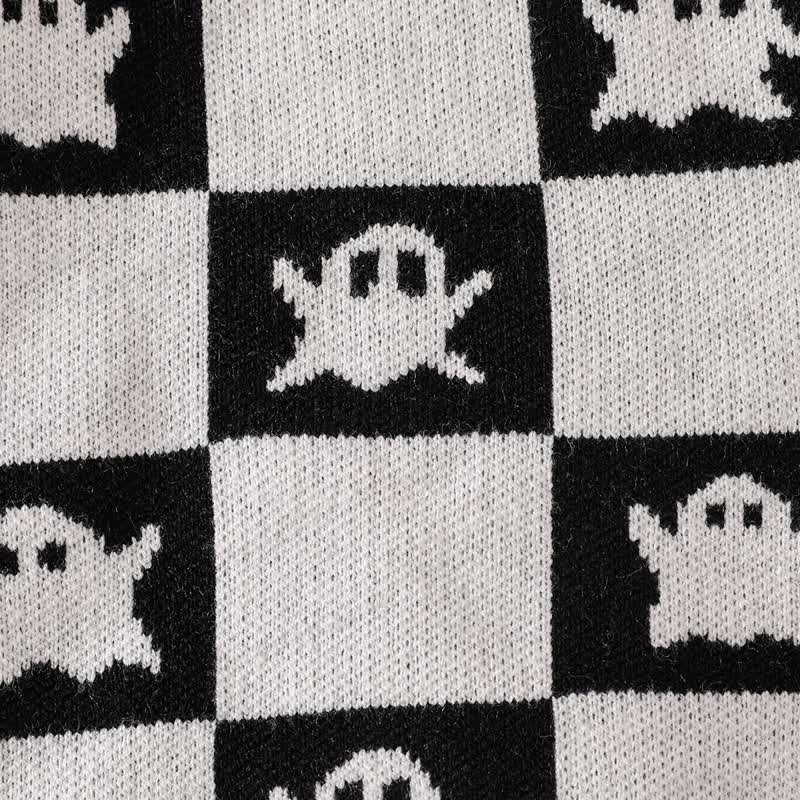 Baby Halloween Ghost Knit Sweater - image 11