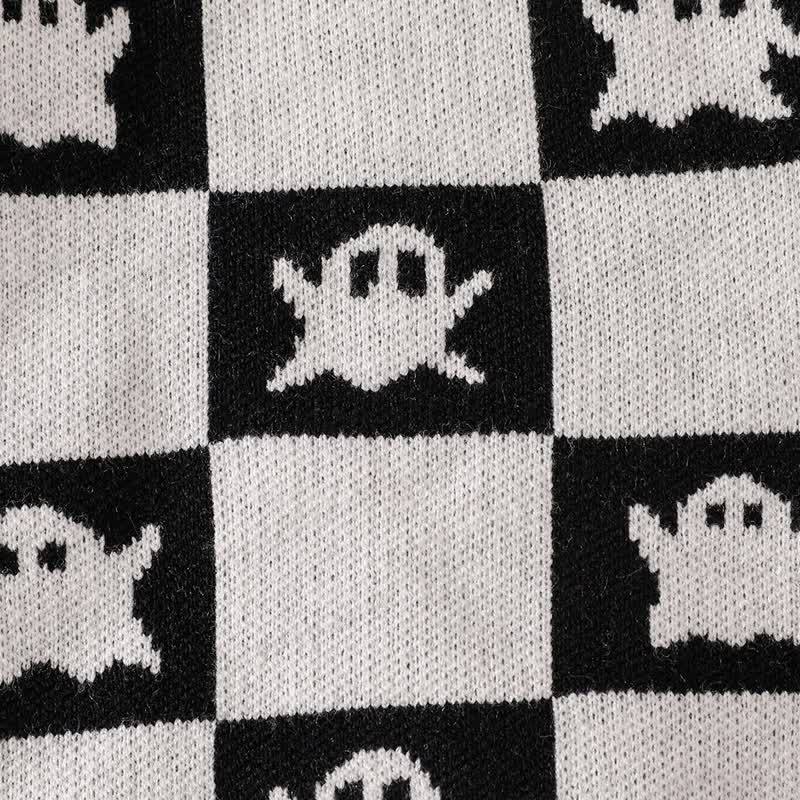 Baby Halloween Ghost Knit Sweater - image 11