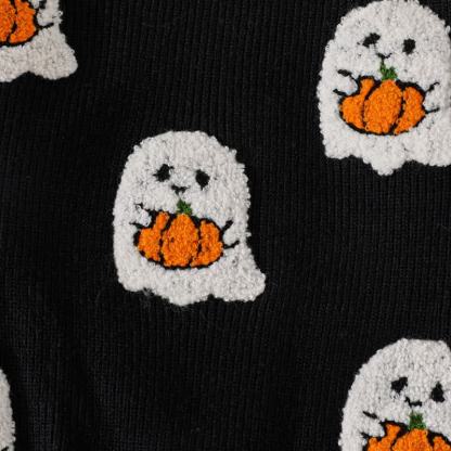 Baby Halloween Ghost Knit Sweater - image 22