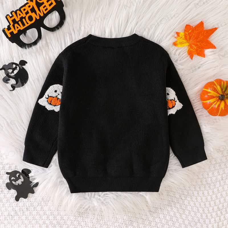 Baby Halloween Ghost Knit Sweater - image 25