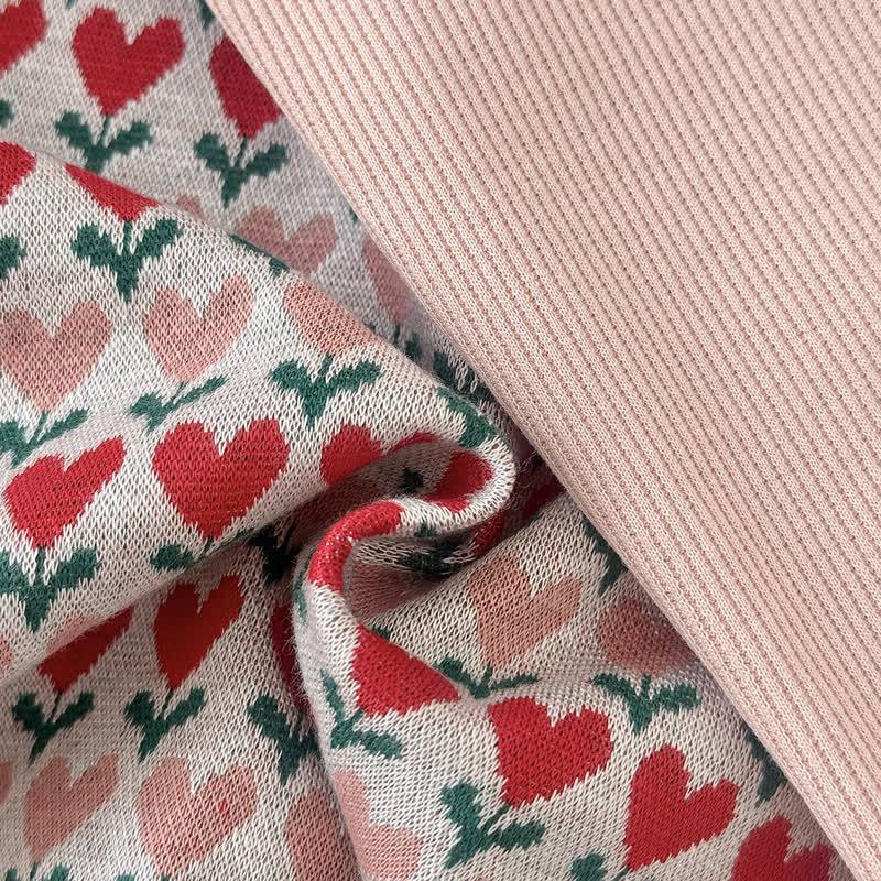 Baby Toddler Pink Heart Peter Pan Cardigan and Flare Pants 2-piece Set - image 7