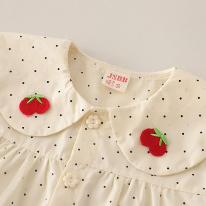 Toddler Baby Girl Polka Dot Long Sleeve Top and Denim Pants 2-piece Set - image 5