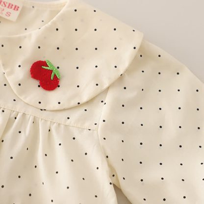 Toddler Baby Girl Polka Dot Long Sleeve Top and Denim Pants 2-piece Set - image 8