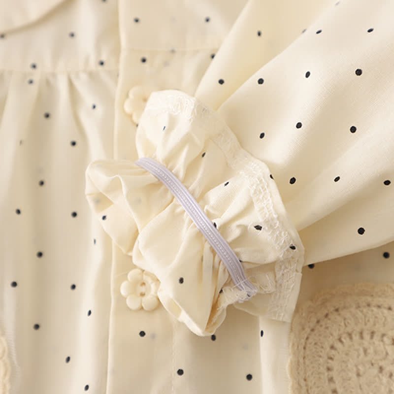 Toddler Baby Girl Polka Dot Long Sleeve Top and Denim Pants 2-piece Set - image 10