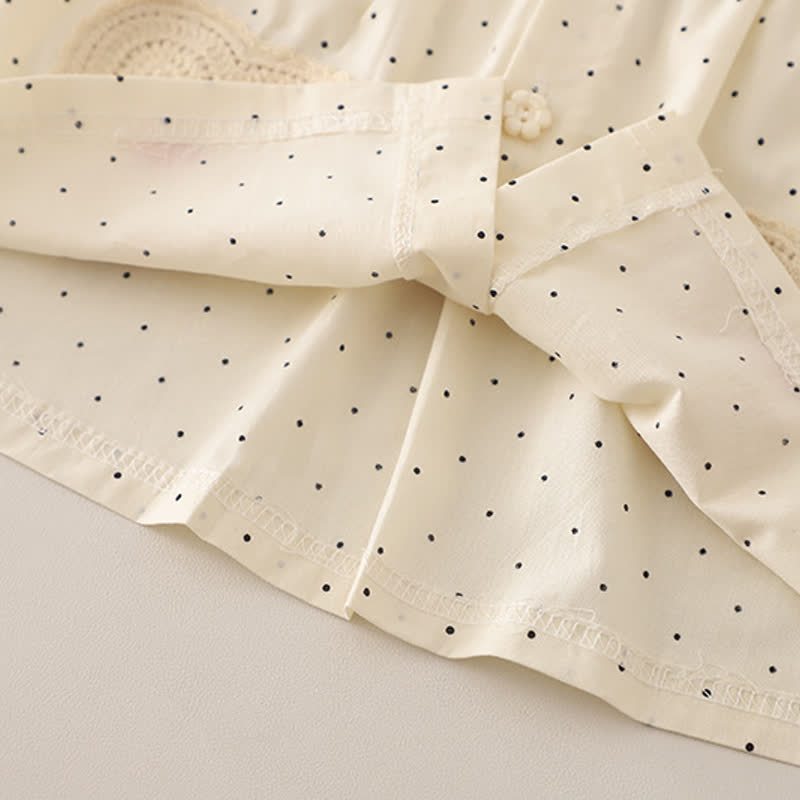 Toddler Baby Girl Polka Dot Long Sleeve Top and Denim Pants 2-piece Set - image 11