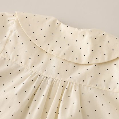 Toddler Baby Girl Polka Dot Long Sleeve Top and Denim Pants 2-piece Set - image 6