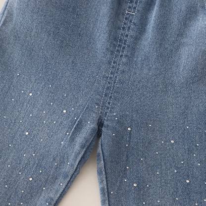 Toddler Baby Girl Polka Dot Long Sleeve Top and Denim Pants 2-piece Set - image 13