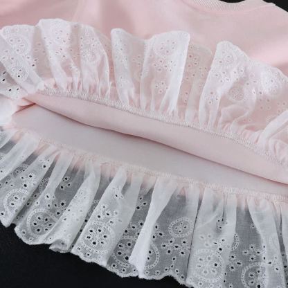 Toddler Girl Tulip Long Sleeve Lace Top and Pants 2-piece Set - image 8