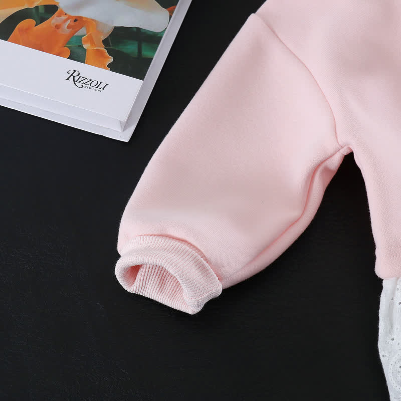 Toddler Girl Tulip Long Sleeve Lace Top and Pants 2-piece Set - image 7