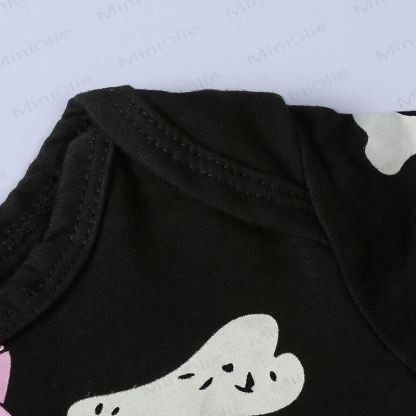 Baby Halloween Skeleton Batwing Romper Hat Set - image 11