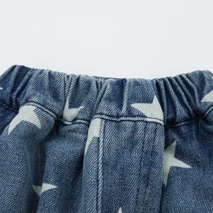 Baby Toddler Star Print Cargo Denim Pants - image 4