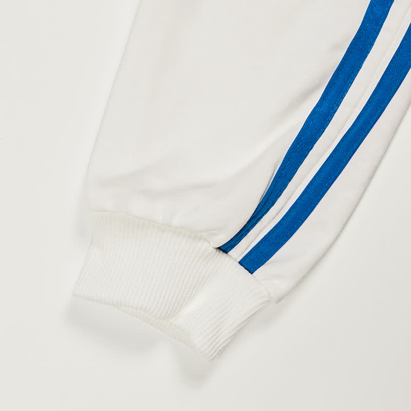 I'M TOLD I LIKE SKIING Baby Toddler Blue Striped 2-piece Set - image 3