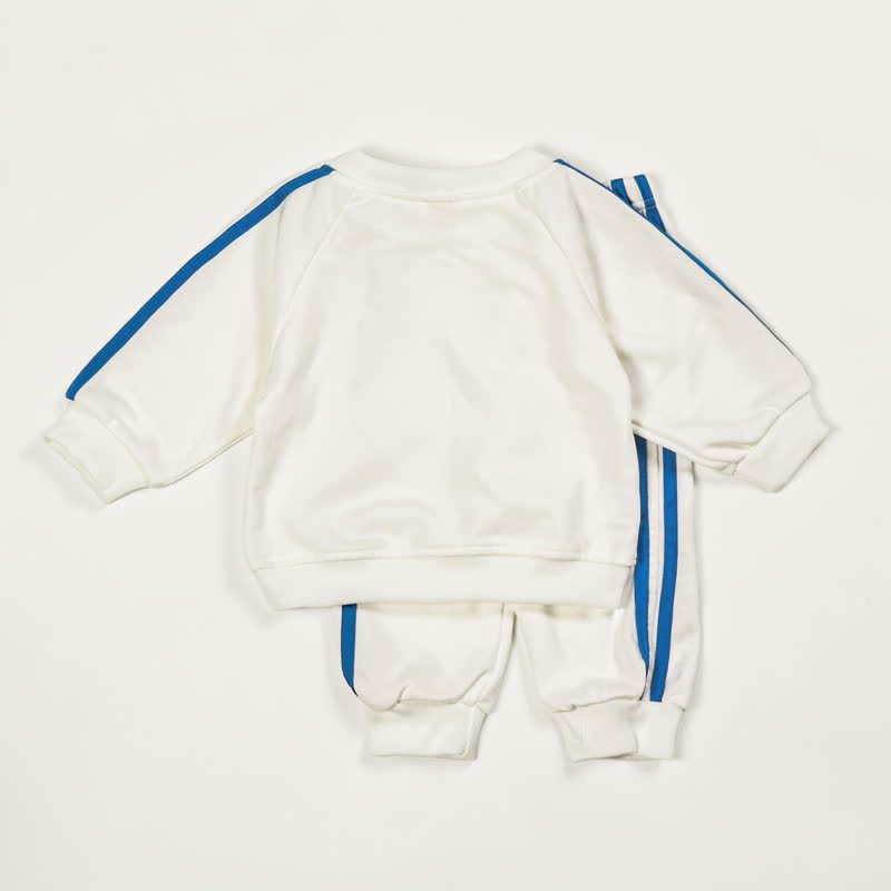 I'M TOLD I LIKE SKIING Baby Toddler Blue Striped 2-piece Set - image 2