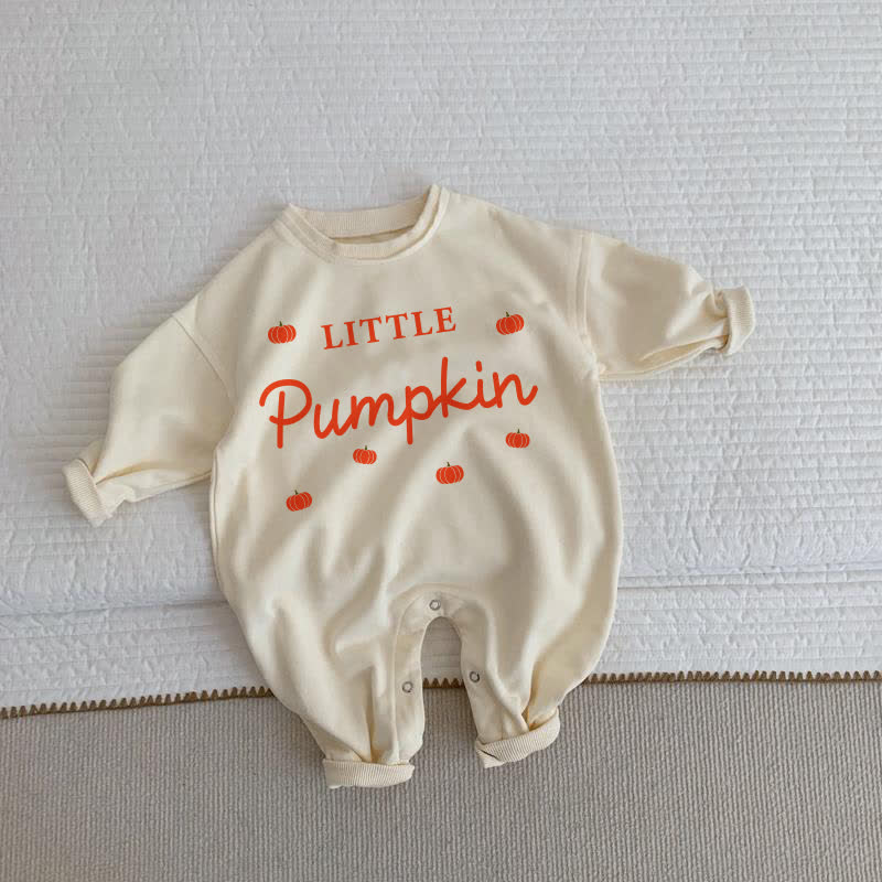 LITTLE PUMPKIN Baby Slogan Beige Romper - Beige - 2-3T - image 1