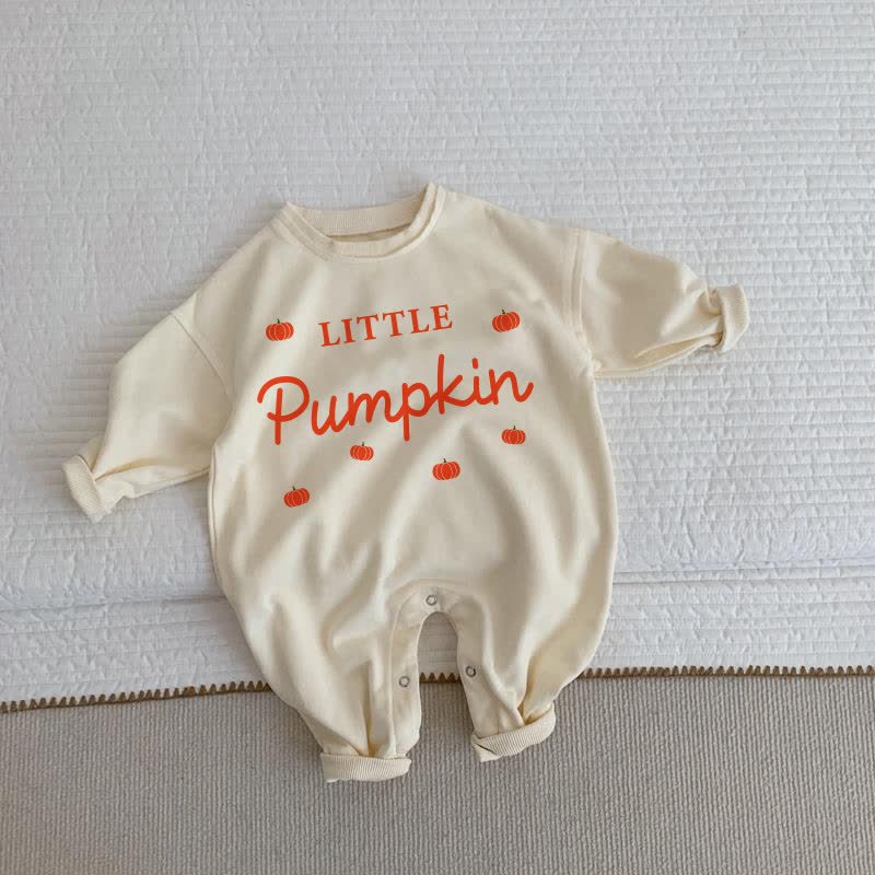 LITTLE PUMPKIN Baby Slogan Beige Romper - Beige - 2-3T - image 1