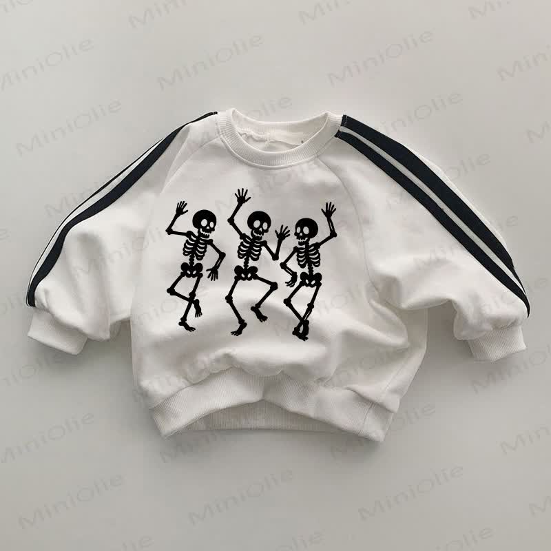 Baby Skull White Sweatshirt - White - 2-3T - image 1