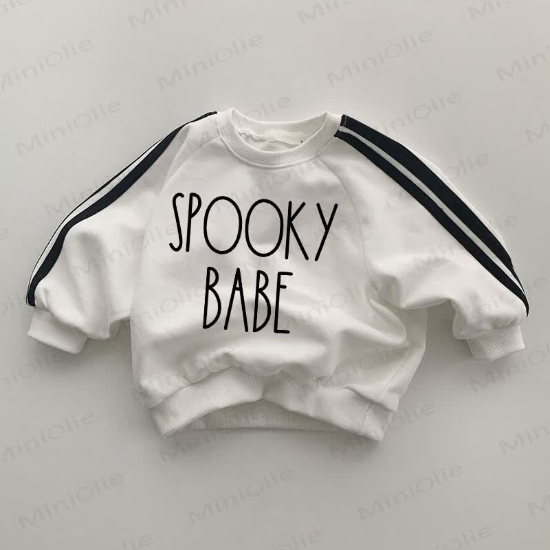 SPOOKY BABE Baby White Sweatshirt - White - 2-3T - image 1
