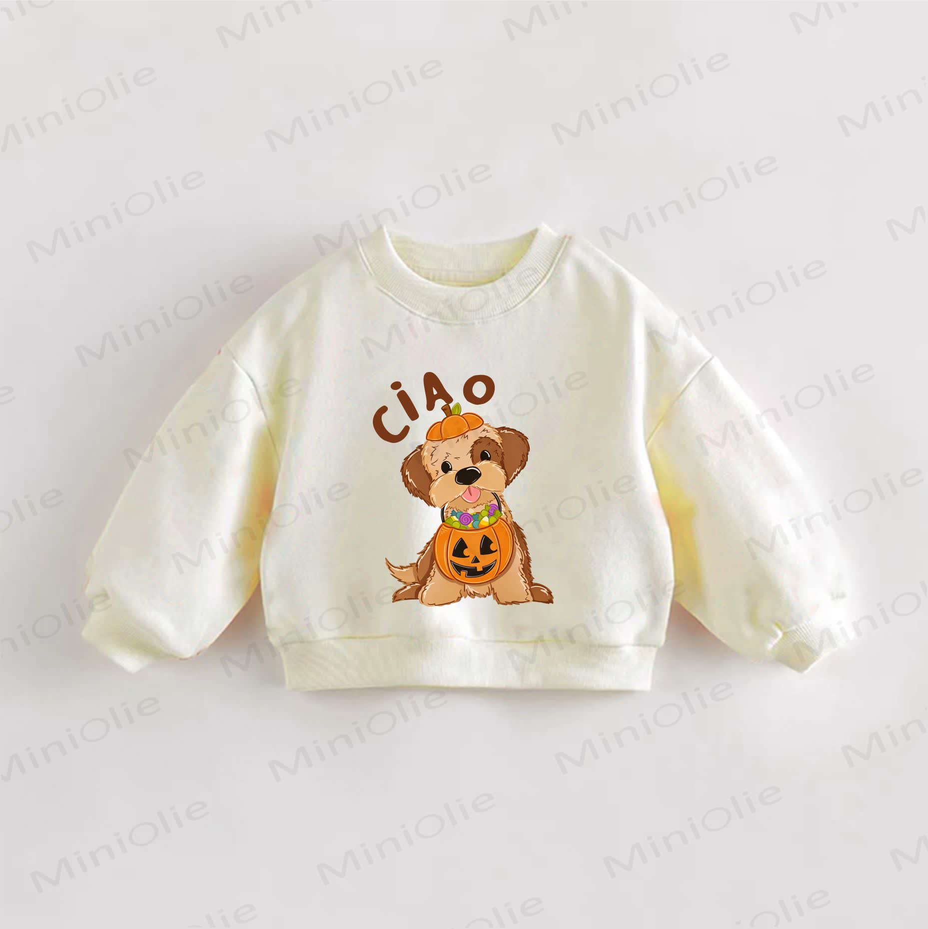 CIAO Baby Toddler Cream Sweatshirt - Cream - 3-5T - image 1