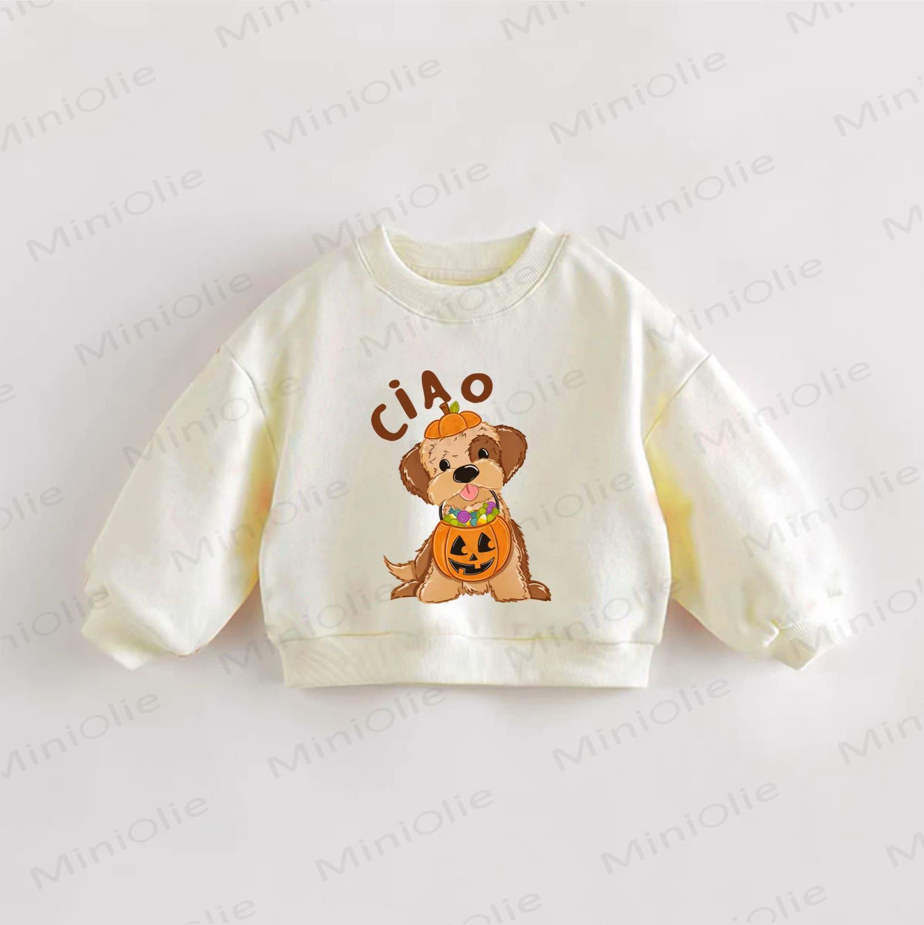 CIAO Baby Toddler Cream Sweatshirt - Cream - 3-5T - image 1