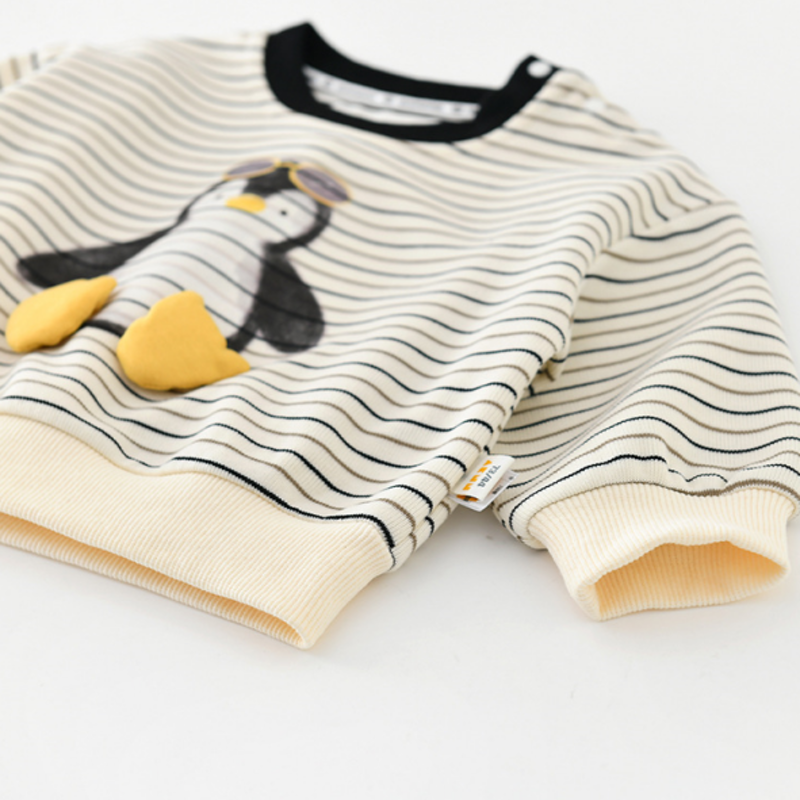Baby Toddler Penguin Striped Sweatshirt or Fish Pants - image 5