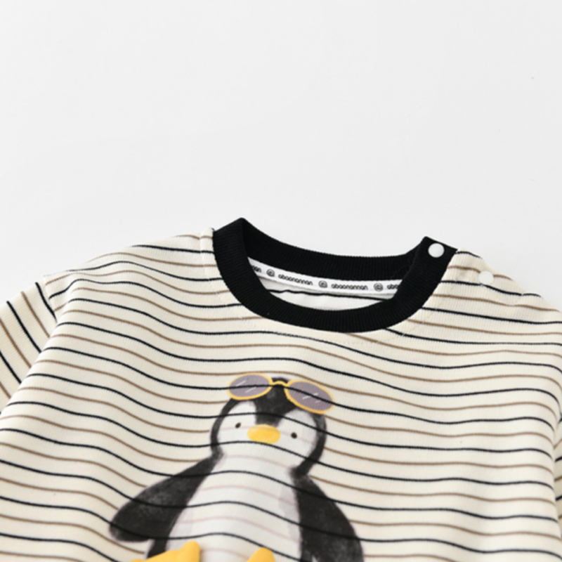Baby Toddler Penguin Striped Sweatshirt or Fish Pants - image 4