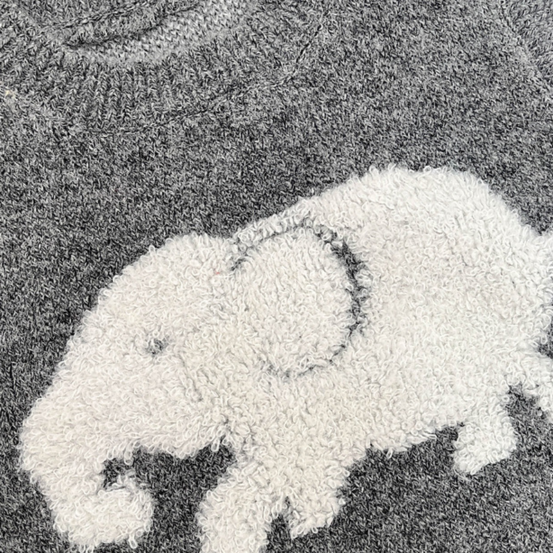 Baby Toddler Elephant Knitted Vest or Beige Tee or Pants - image 7