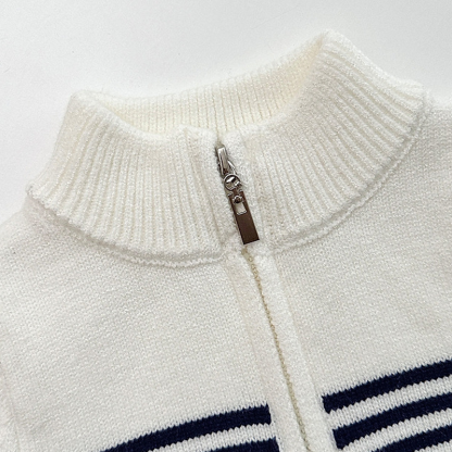 Baby Toddler Colorblock Half Zip Sweater or Denim Pants - image 6