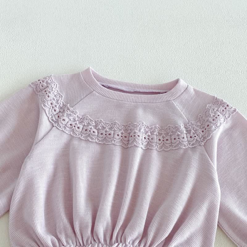 Toddler Baby Solid Color Ruffle Hem Top and Flared Pants 2-piece Set - image 5
