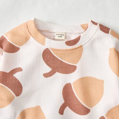 Baby Acorn Beige Waffle 2-piece Set - image 3