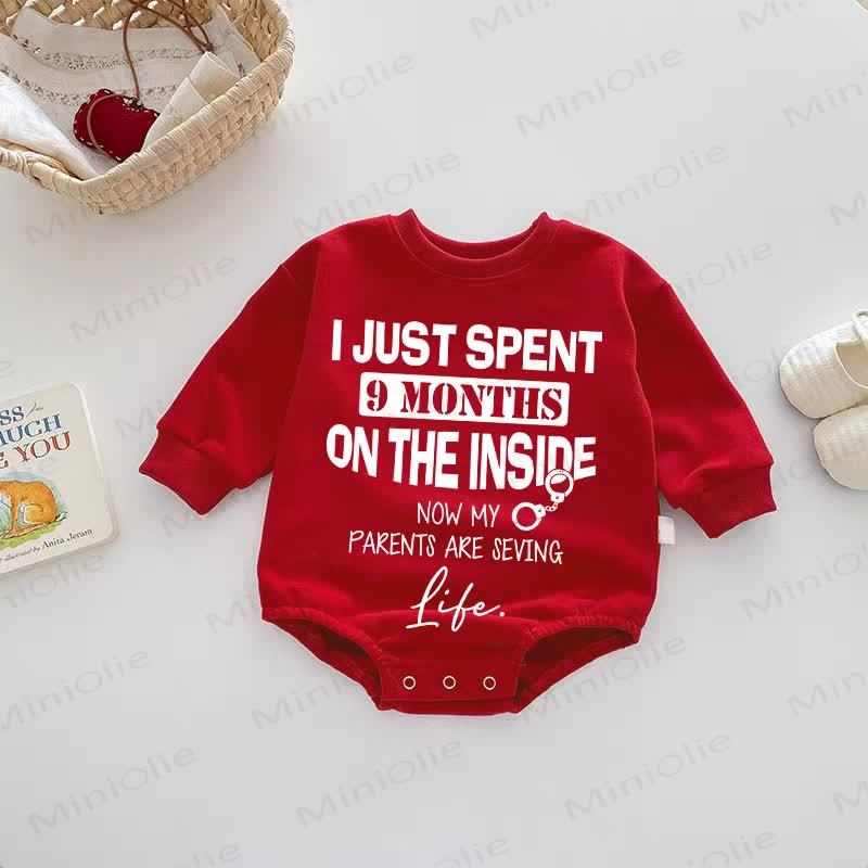 I JUST SPENT 9 MONTHS ON THE INSIDE NOW MY PARENTS ARE SERVING LIFE. Baby Red Bodysuit - Red - 18-24M - image 1