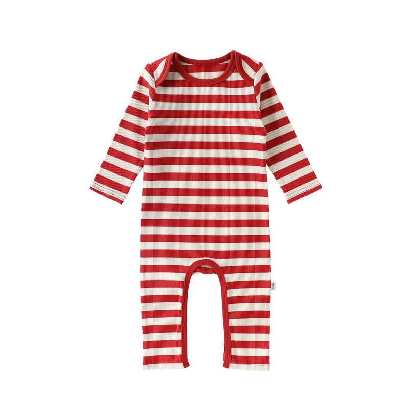 Baby Red White Stripe Onesie - Red Envelope neck Onesie - 18-24M - image 14